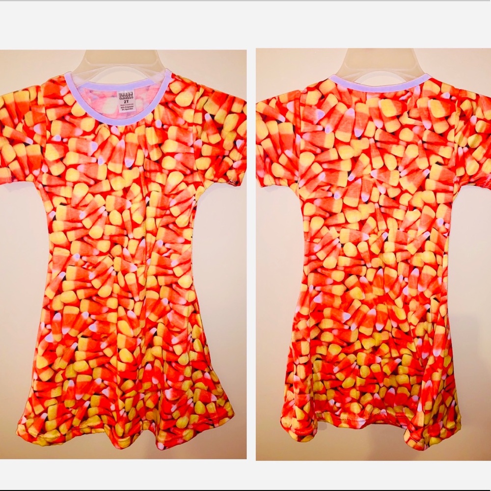 Candy Corn Print Dress (2T/3T)